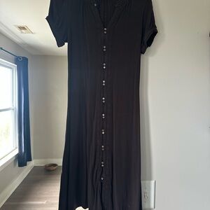 Brown Button-Down Dress